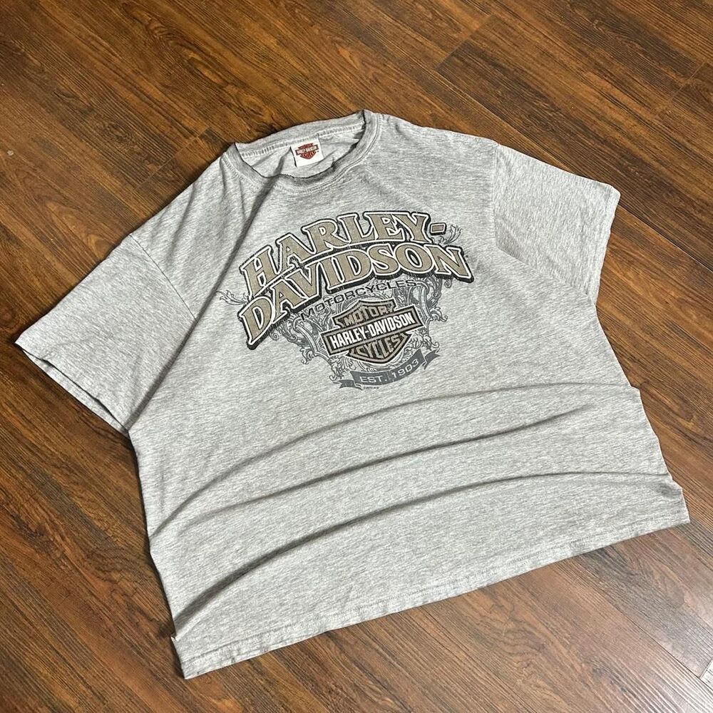Harley-davidson Men's Grey T-shirt
